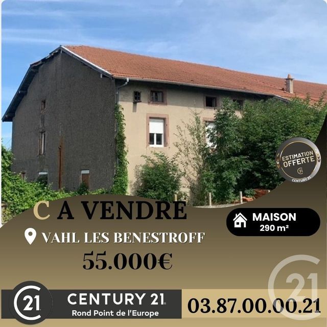 Maison à vendre VAHL LES BENESTROFF