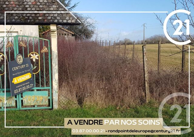 Afficher la photo en grand terrain à vendre - 1266.0 m2 - GUENVILLER - 57 - LORRAINE - Century 21 Rond Point De L'Europe