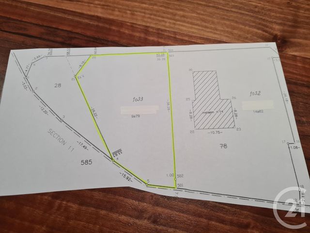 terrain à vendre - 979.0 m2 - ST AVOLD - 57 - LORRAINE - Century 21 Rond Point De L'Europe