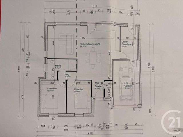 terrain à vendre - 381.0 m2 - FREYMING MERLEBACH - 57 - LORRAINE - Century 21 Rond Point De L'Europe